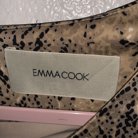 EMMA COOK SILK SNAKESKIN MINI DRESS - Picture 2 of 7